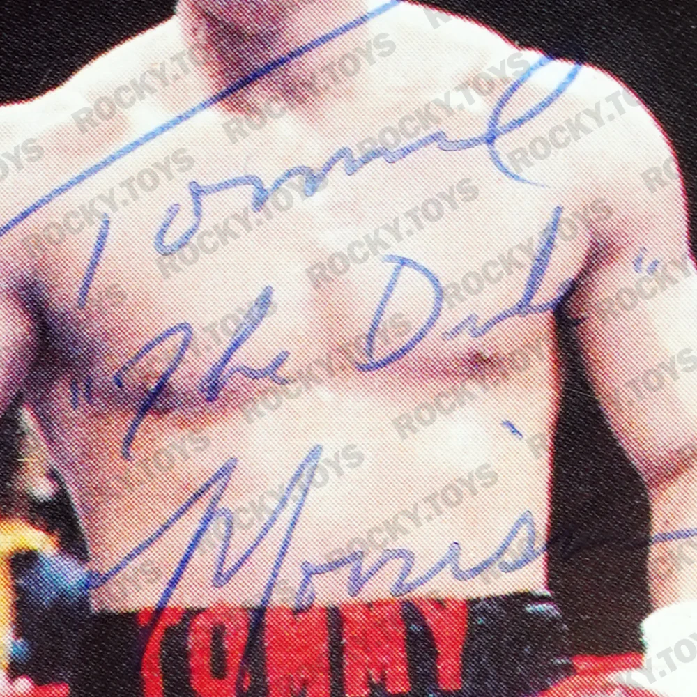1991 RINGLORDS TOMMY "THE DUKE" MORRISON AUTOGRAPHED PROMO CARD - Image 3