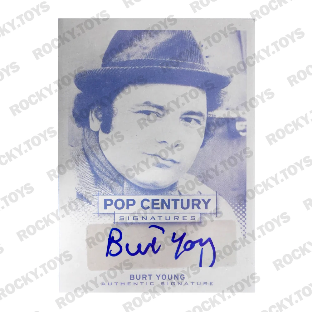2013 LEAF POP CENTURY SIGNATURES BURT YOUNG BA-BYI BLACK PLATE 1/1