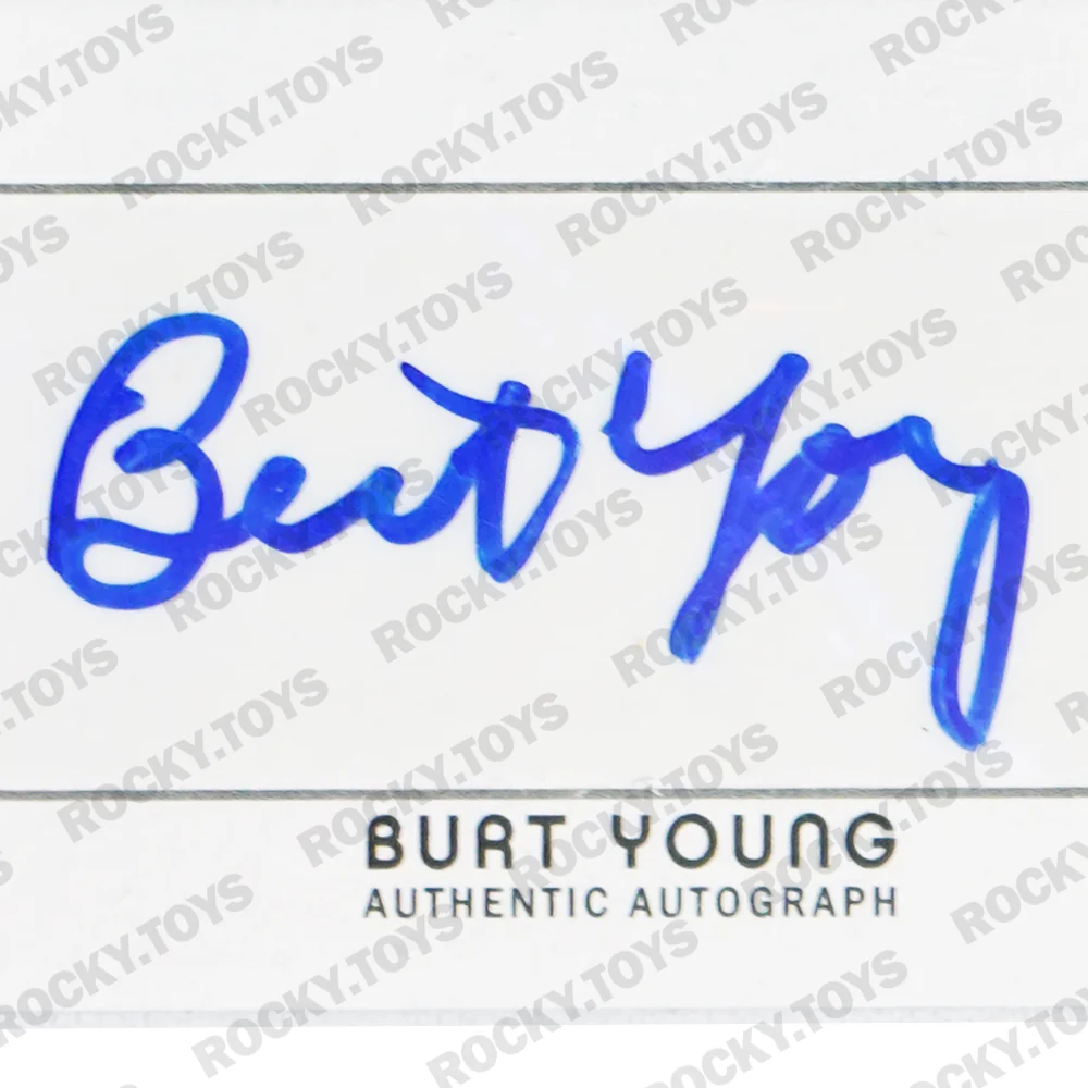 2013 TOPPS 75TH ANNIVERSARY BURT YOUNG SIGNED ROCKY IV WHITE AUTO CARD - Image 3