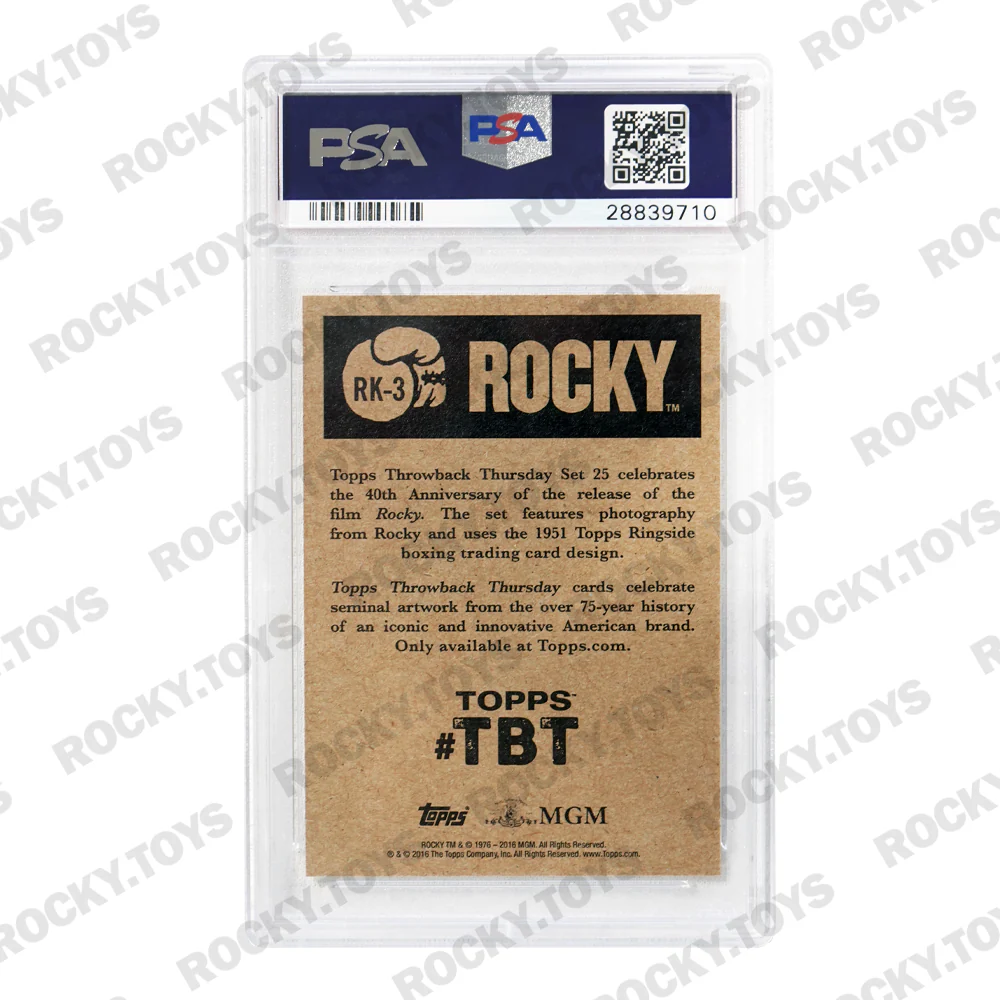 2016 TOPPS THROWBACK THURSDAY ROCKY BALBOA 40TH ANNIVERSARY COMPLETE SET OF SIX CARDS PSA/DNA GRADED MINT - Image 10