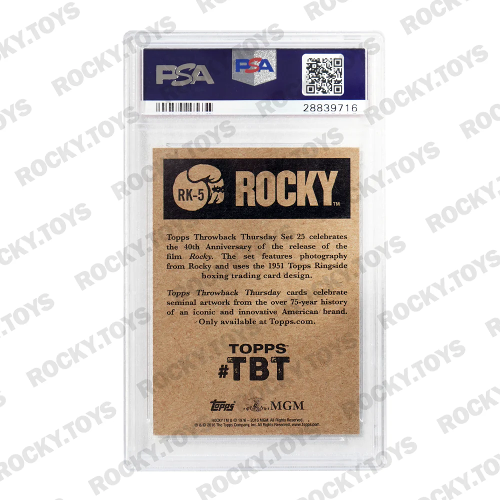 2016 TOPPS THROWBACK THURSDAY ROCKY BALBOA 40TH ANNIVERSARY COMPLETE SET OF SIX CARDS PSA/DNA GRADED MINT - Image 16