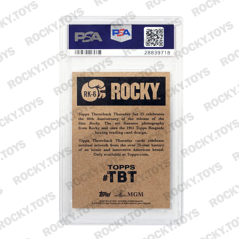 2016 TOPPS THROWBACK THURSDAY ROCKY BALBOA 40TH ANNIVERSARY COMPLETE SET OF SIX CARDS PSA/DNA GRADED MINT - Image 19