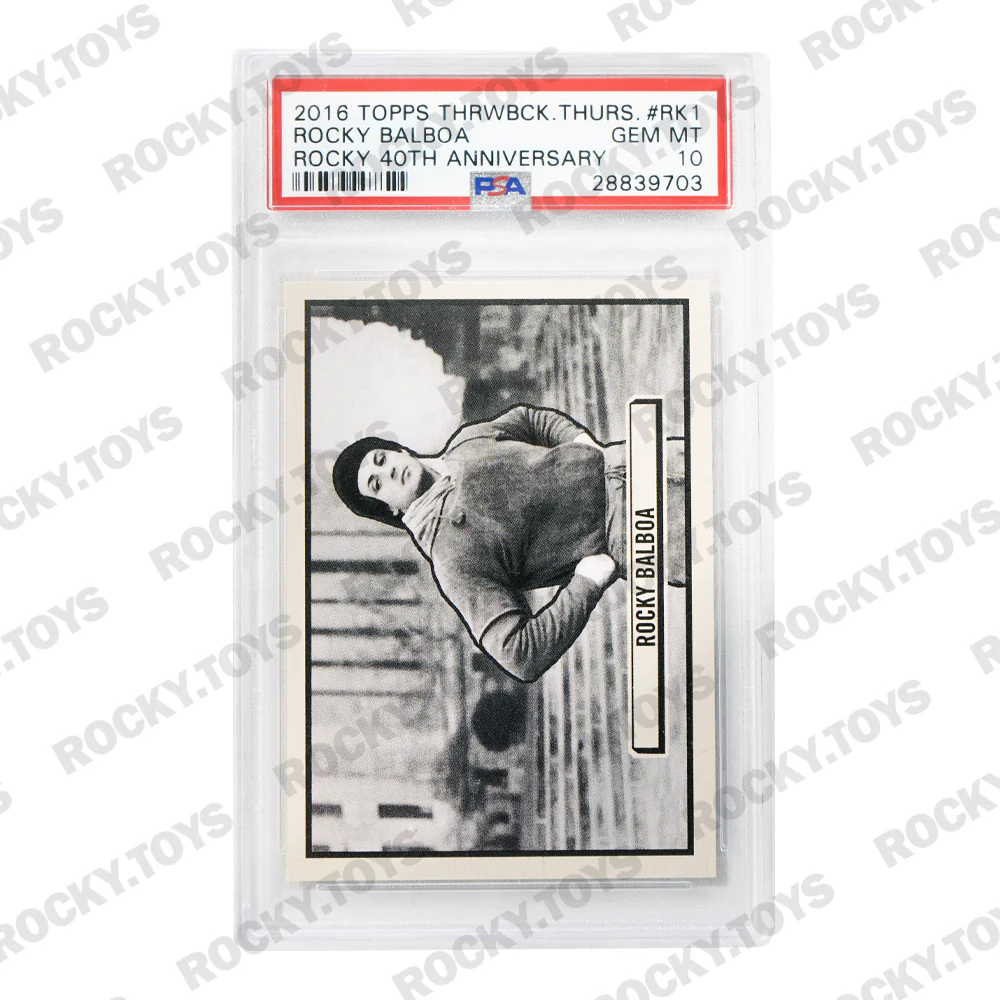 2016 TOPPS THROWBACK THURSDAY ROCKY BALBOA 40TH ANNIVERSARY COMPLETE SET OF SIX CARDS PSA/DNA GRADED MINT - Image 3