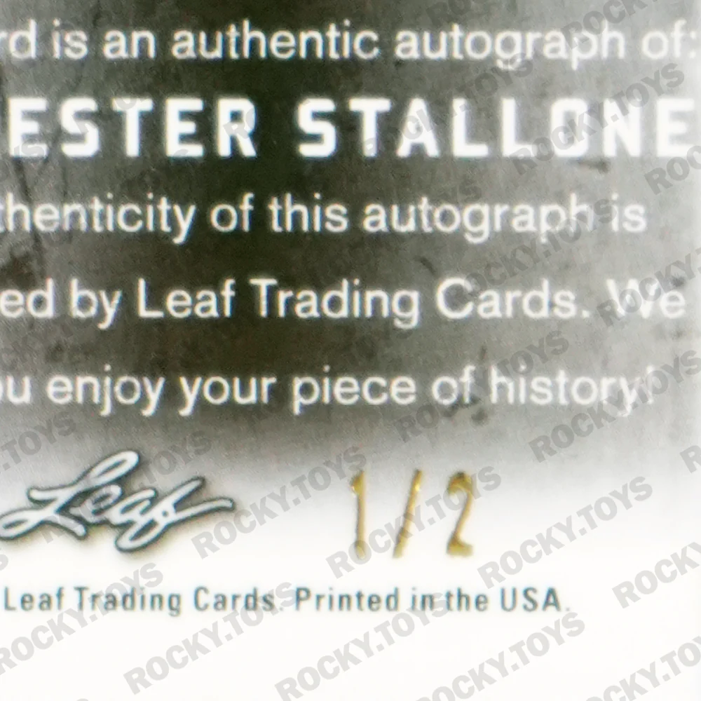 2021 LEAF METAL POP CENTURY SIGNATURES SYLVESTER STALLONE BA-SS1 ORANGE CRYSTAL PSA AUTO GEM MINT 10 1/2 - Image 4