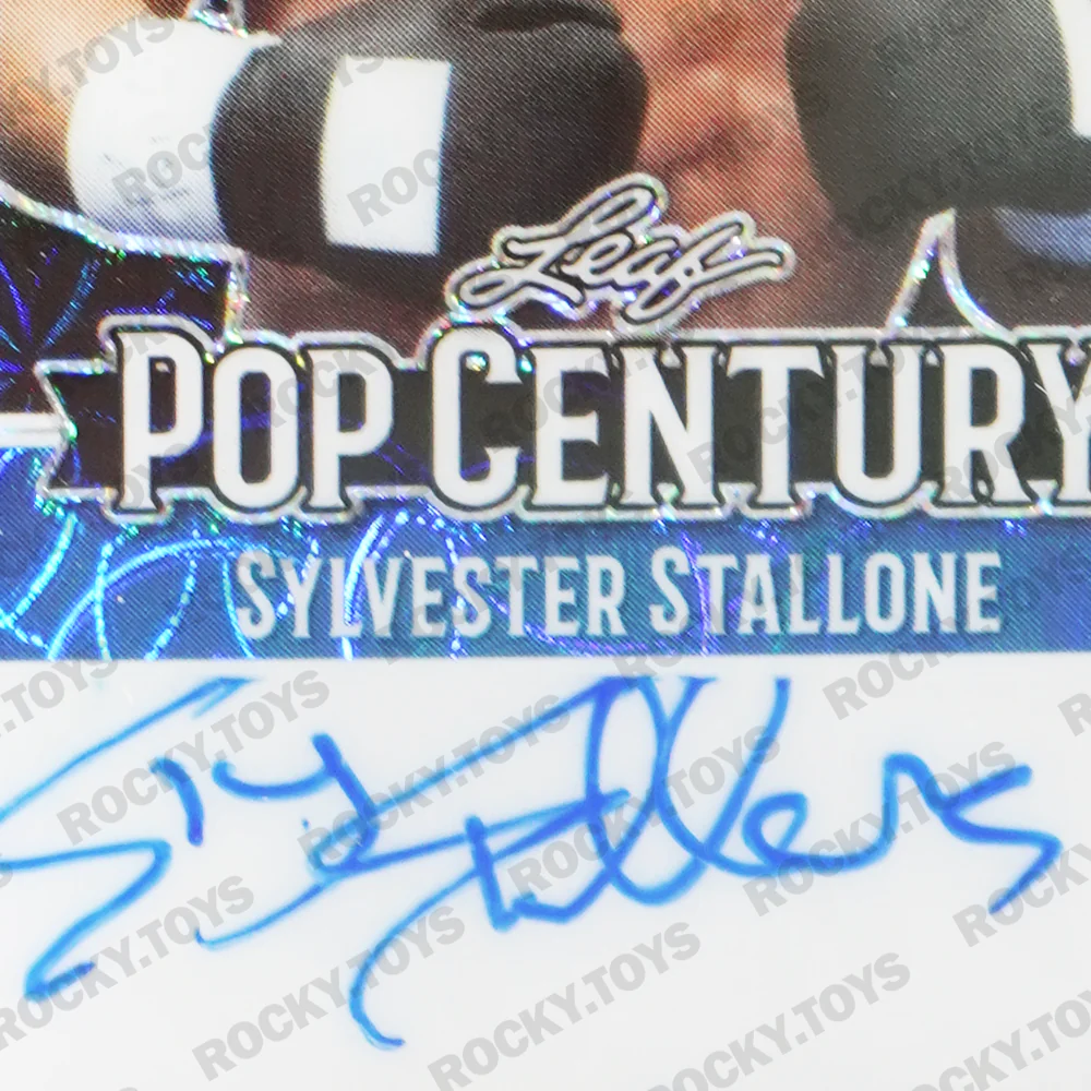 2023 LEAF METAL POP CENTURY PERFECTLY CAST SYLVESTER STALLONE PC-SS1 BLUE KALEIDOSCOPE PSA AUTO MINT 9 1/1 - Image 3