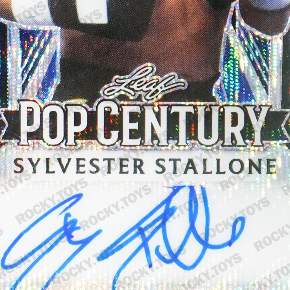 2023 LEAF METAL POP CENTURY SYLVESTER STALLONE SIGNED BLUE WAVE PRE-PRODUCTION PROOF 1/1 - Image 3
