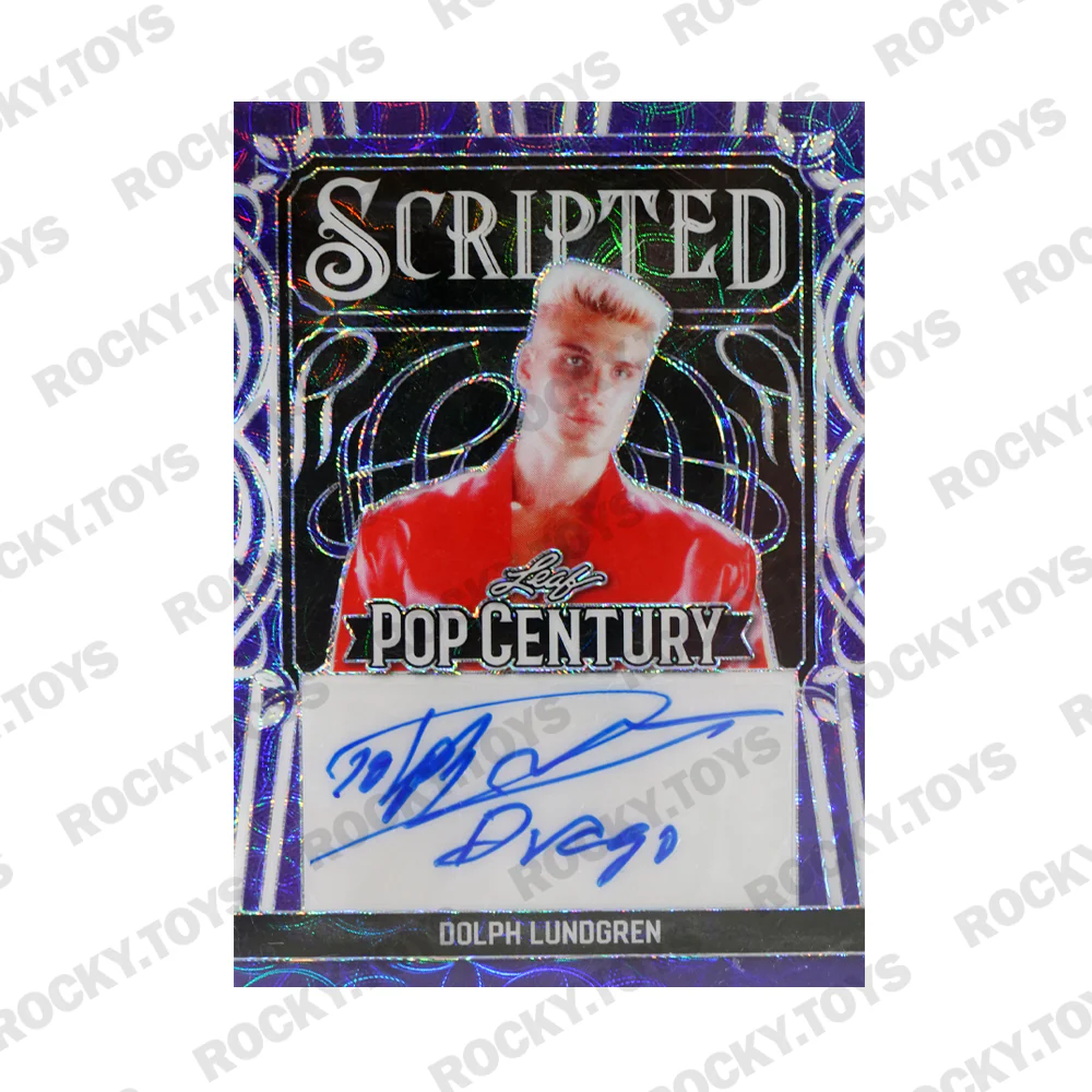 2024 LEAF METAL POP CENTURY SCRIPTED DOLPH LUNDGREN SC-DL1 PURPLE KALEIDOSCOPE 4/4
