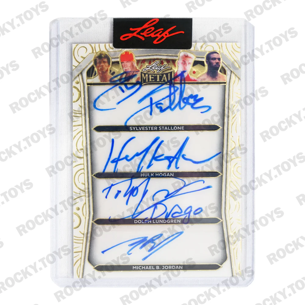 2024 LEAF METAL SYLVESTER STALLONE HULK HOGAN DOLPH LUNDGREN MICHAEL B. JORDAN TFA-18 PRISMATIC UNCLE SAM 1/1